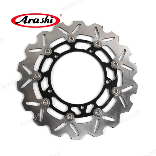 Vista 2 de Arashi Rotores de disco de freno delantero y trasero para Yamaha YZF R3 2015-2023 MT03 FZ03 2017-2023 ABS, incluye accesorios de repuesto
