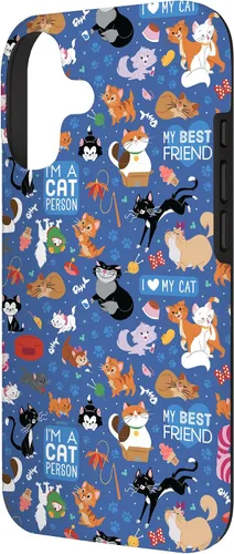 Vista 2 de Disney Carcasa para iPhone 17, diseño de gatos I Love My Cat