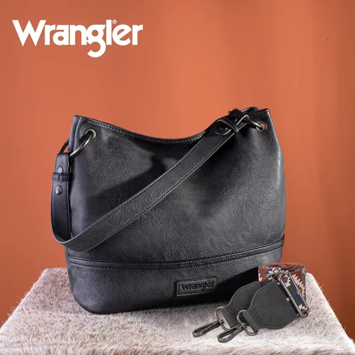 Vista 106 de Wrangler Hobo - Bolsas para mujer de cuero vegano con asa superior, bolsos de hombro y bolsos
