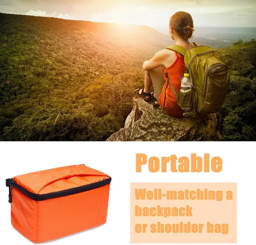 Vista 4 de G-raphy Bolsa de inserción de cámara con funda para cámara (naranja)