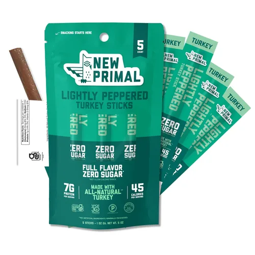Vista 10 de The New Primal Cilantro Lime Turkey - Barra de pavo, de pavo de pastoreo, con aprobación del programa Whole30, apto para dietas paleo, cetogénica