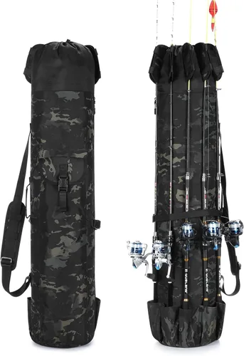 Vista 11 de Transportador de caña de pescar – Bolsa organizadora de carrete de caña de pescar para equipo, viajes, regalos para hombres, familia