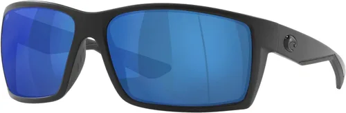 Vista 2 de Costa Del Mar Mens Reefton Rectangular Sunglasses Oscuro/Espejo Azul Polarizado-580p