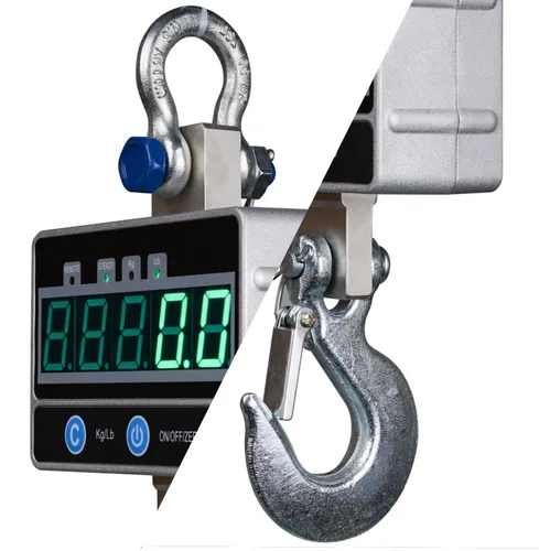 Vista 4 de Báscula colgante digital, báscula de grúa de 4,409.2 lbs/4400 libras, báscula industrial resistente, control remoto incluido, pantalla LED