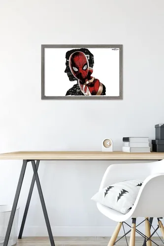 Vista 6 de Trends International Marvel Spider-Man: No Way Home - Póster de pared de espacio negativo, 14.725 x 22.375 pulgadas, versión enmarcada de madera