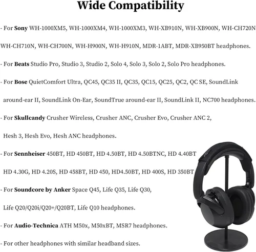 Vista 2 de Adhiper - Funda para diadema para auriculares Skullcandy Sony Bose Soundcore JBL