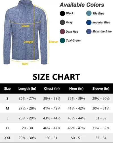 Vista 6 de Dasawamedh Chaqueta deportiva para hombre con cremallera completa para entrenamiento atletismo para entrenamiento