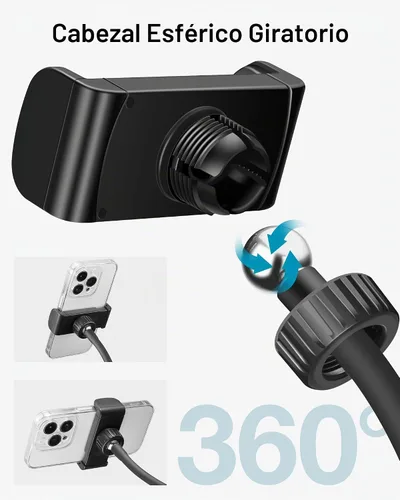 Vista 6 de InnoGear Bandeja de soporte de micrófono con clip en la bandeja de soporte