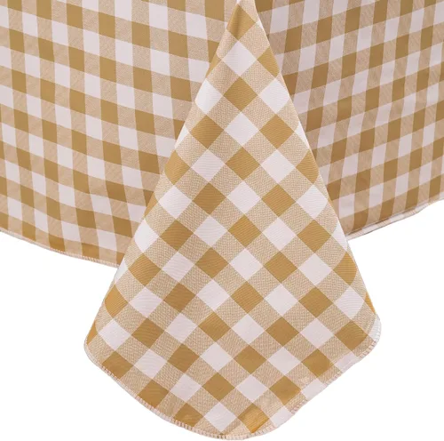 Vista 30 de Mantel de vinilo resistente con reverso de franela, mantel de plástico impermeable a prueba de aceite, resistente a las manchas, limpiable, cubierta
