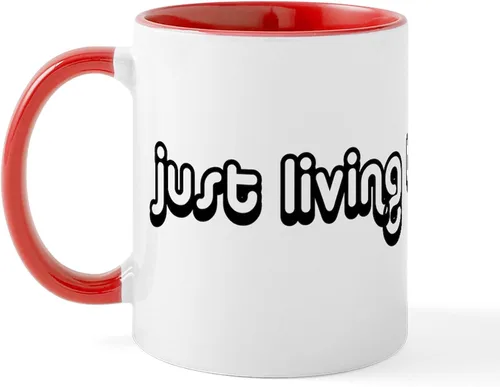Vista 33 de CafePress Living The Dream Mugs Taza de café de cerámica de 11 oz (11.0 fl oz)