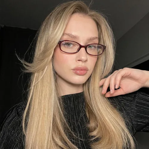 Vista 2 de DreamCalf Office-Siren Blue Light Glasses for Women Y2K Fake Glasses Rectangle Frame, Ultra-light frame, Trendy Cosplay Accessories, Versatile use
