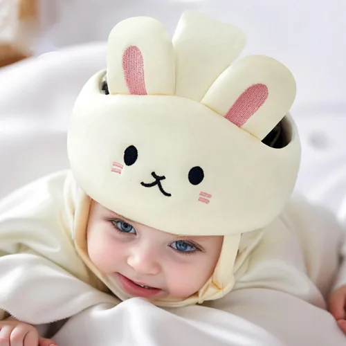 Vista 4 de Surakey Casco de seguridad para bebé para gatear, caminar, protector de cabeza de bebé, ajustable, cojín para la cabeza del bebé, gorro