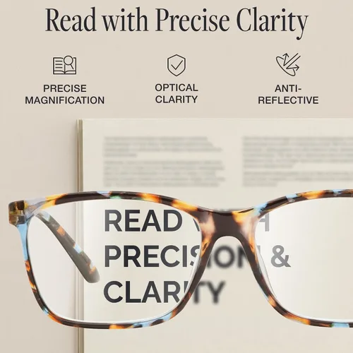 Vista 5 de NOVIVON Lentes de lectura para mujer, con bloqueo de luz azul, bisagra de resorte, diseño de moda, lentes con estampado para mujer