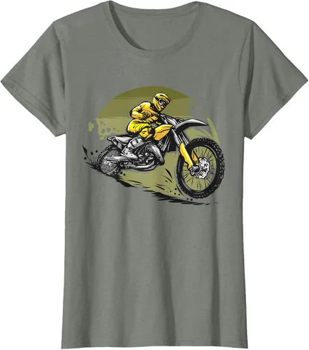 Vista 19 de Camiseta de motocross Supermotard Enduro, Negro, S