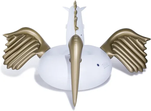 Vista 9 de Jasonwell Flotador inflable gigante de unicornio para piscina con válvulas rápidas y flotador inflable gigante de Pegaso de Jasonwell con válvulas
