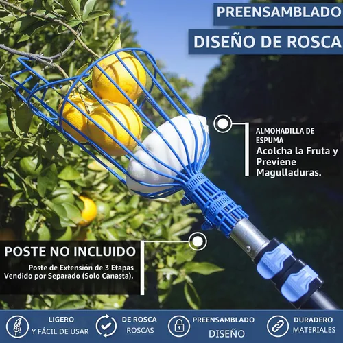 Vista 4 de EVERSPROUT - Cesta para recoger frutas, no incluye poste, solo cabeza