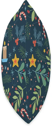 Vista 2 de Sailor Nostalgia Gifts Almohada de diseño de patrón navideño, 16 x 16 pulgadas, multicolor