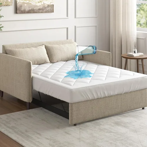 Vista 8 de Sleep Philosophy - Protector de colchón impermeable tamaño completo, funda de colchón acolchada y ajustada de microfibra, con 3M Scotchgard