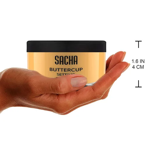 Vista 6 de Sacha BUTTERCUP - Polvo fijador de maquillaje de 1.75 onzas, polvo translúcido para acabado de piel grasa, polvo suelto, polvo difuminador