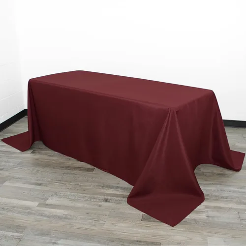Vista 15 de Your Chair Covers - Mantel rectangular de poliéster sin costuras de alta calidad de 60 pulgadas de ancho x 102 pulgadas de largo - Negro - Mantel