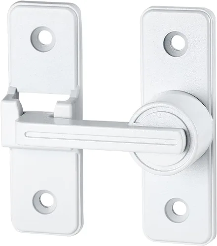 Vista 9 de Cerraduras negras para puertas de granero de 90 grados, cerraduras de puerta de granero deslizantes pesadas, aleación de zinc premium para mayor
