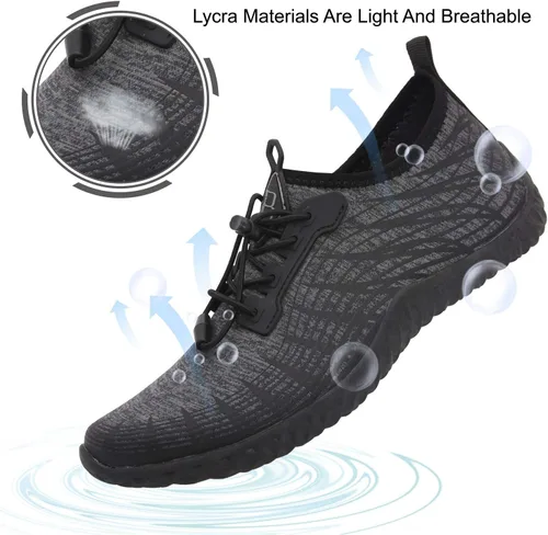 Vista 2 de Spesoul Zapatos deportivos acuáticos para hombre y mujer, secado rápido, para exteriores, para playa, natación, piscina, surf, buceo, yoga