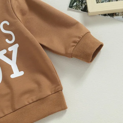 Vista 9 de Mamas - Ropa para niños pequeños, sudadera con capucha para otoño e invierno