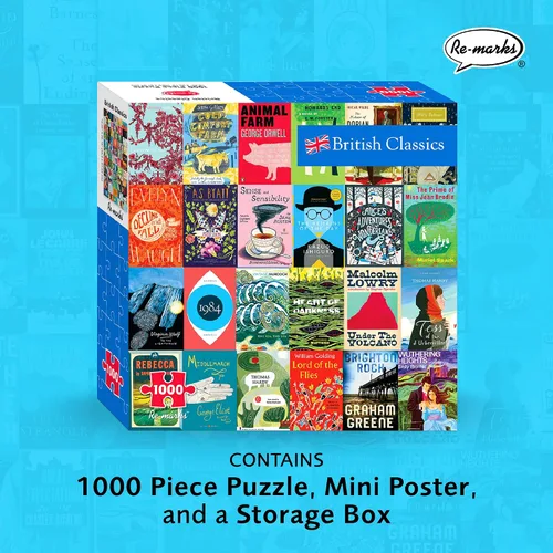 Vista 2 de Re-marks British Classics - Rompecabezas literario de 1000 piezas para todas las edades