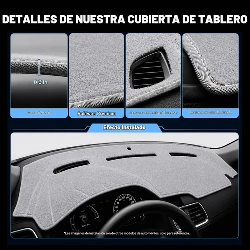 Vista 5 de Tapete para cubierta de salpicadero compatible con Chevy Silverado GMC Sierra 99-06, Chevy Suburban Tahoe GMC Yukon/XL 00-06, Chevy Avalanche 01-06