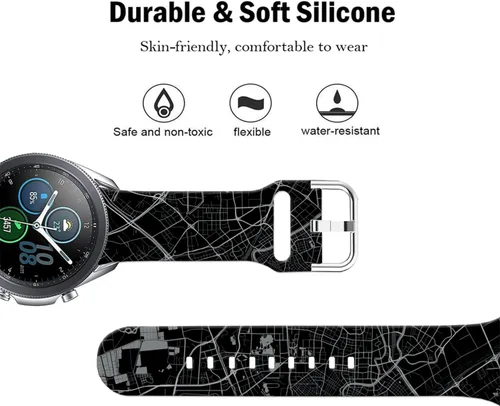 Vista 3 de Correas deportivas para reloj compatibles con Samsung Galaxy Watch 7/FE/6/5/4 de 1.57 pulgadas 1.73 pulgadas/Galaxy Watch 6 Classic de 1.85 pulgadas