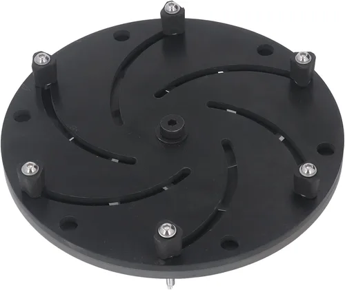 Vista 9 de Longworth - Portabrocas de torno de madera autocentrante con construcción de aleación de aluminio para carpintería tazón y plato, color negro, 9.843