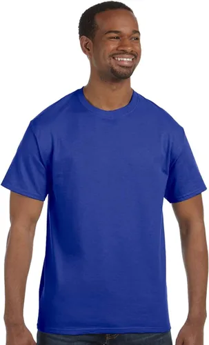 Vista 95 de Gildan Camiseta G500 para hombre Ceniza/baya