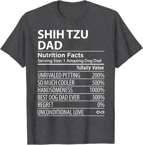 Vista 38 de Shih Tzu Dad - Camiseta divertida para dueño de perro Shih Tzu, Negro