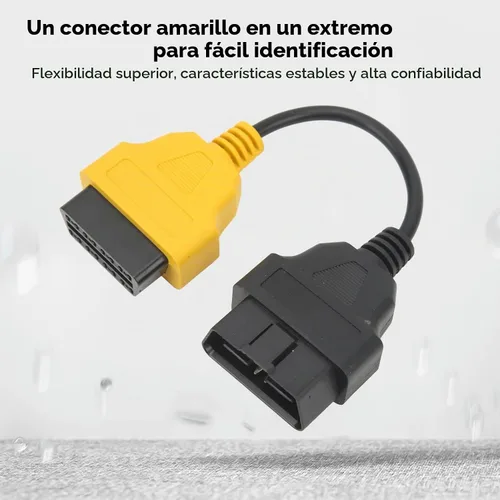 Vista 5 de Qinlorgo Cable OBD2, instalación fácil de la prueba de diagnóstico del cable de extensión del ABS OBD2 para el escáner auto del ECU