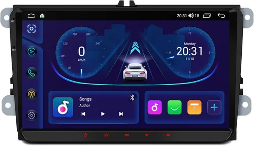 Vista 11 de XTRONS Estéreo de coche Android 14 de 9" para VW Volkswagen EOS Golf