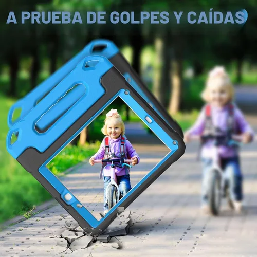 Vista 5 de YIHE - Funda infantil para iPad de 9.7 pulgadas con protector de pantalla, mango a prueba de golpes, funda convertible con soporte para iPad 9.7