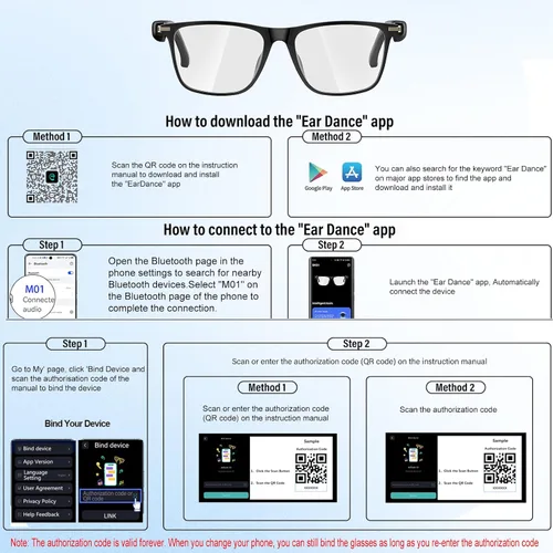Vista 8 de Gafas Inteligentes de Traducción Ai con ChatGPT, Gafas Bluetooth con Traducción de 164+ Idiomas, Gafas Traductoras con Lentes de Cambio