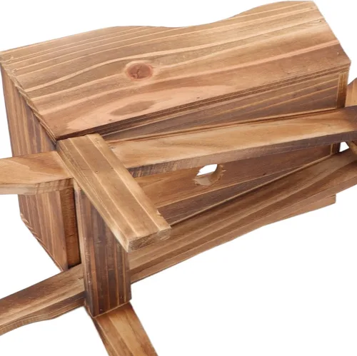 Vista 7 de Maceta de madera para carrito, macetas suculentas de carretilla, maceta de carro, macetas decorativas con forma de carrito para decoración