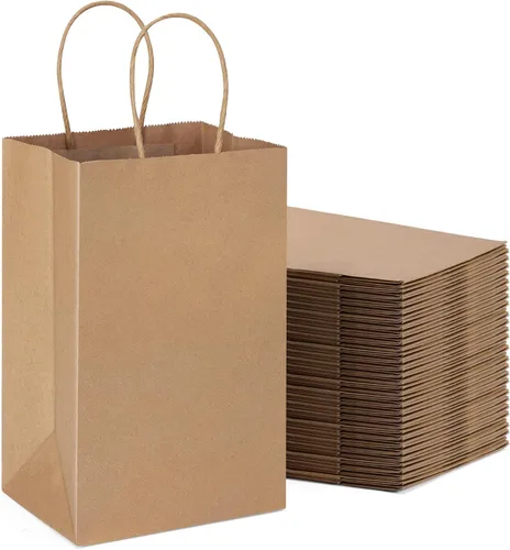Vista 44 de METRONIC Bolsas de regalo de papel marrón de 5.25 x 3.75 x 8 pulgadas