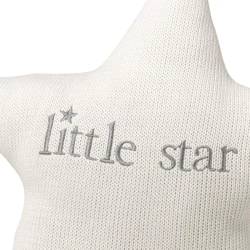 Vista 5 de Lillian Rose Juego de almohadas para cuarto de bebé con estrella blanca y luna gris
