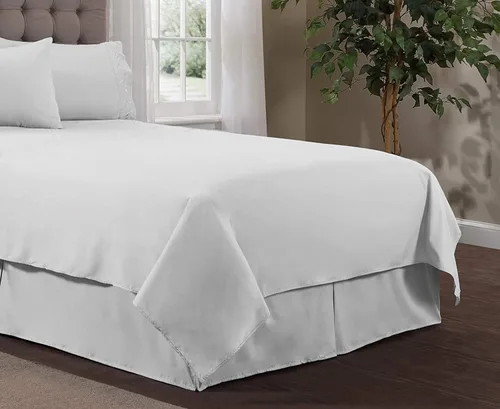 Vista 7 de Superity Linen Sábana encimera tamaño individual para cama, 100% algodón, duradera y cómoda con 200 hilos, suave, transpirable y acogedora (66 x 96)