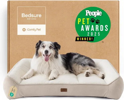 Vista 14 de Bedsure SupportMax® - Camas ortopédicas extra gruesas para perros de tamaño Negro