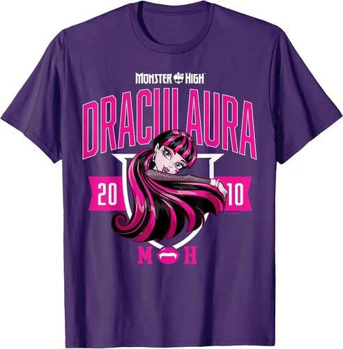 Vista 52 de Monster High -Camiseta Colegiada Draculaura Gris asfalto