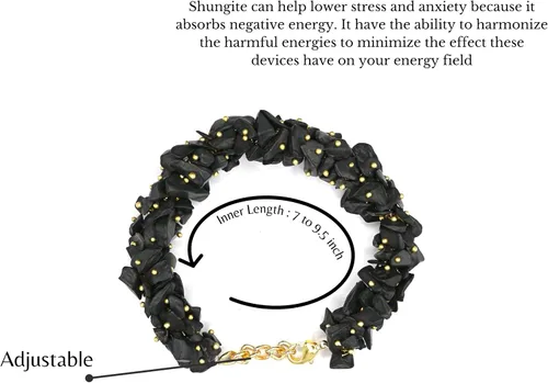 Vista 2 de Shungite Fuse Chips Bracelet