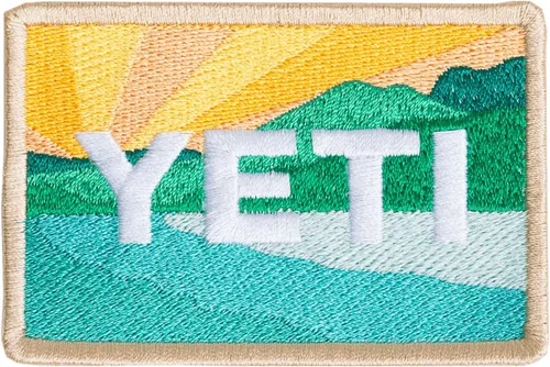 Vista 4 de YETI Parche de gancho y bucle, 2 x 3 pulgadas