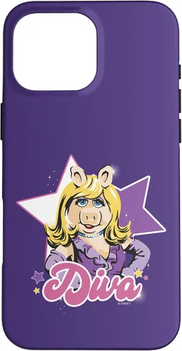 Vista 19 de Funda para iPhone 16 Disney The Muppets Miss Piggy Diva Retrato