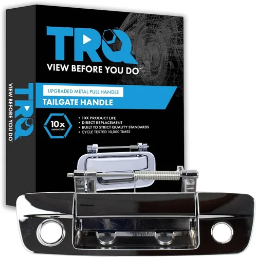 Vista 50 de TRQ Manija de compuerta trasera reforzada de metal cromado compatible con Dodge Ram 1500 2009-2010 2010 2500 3500 2011-2012