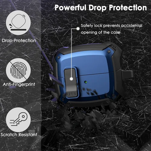 Vista 8 de KOREDA Compatible with Samsung Galaxy Buds 3 Case & Galaxy Buds 3 FE & Galaxy Buds 3 Pro Case with Cleaner Kit, Military TPU Shockproof Protective