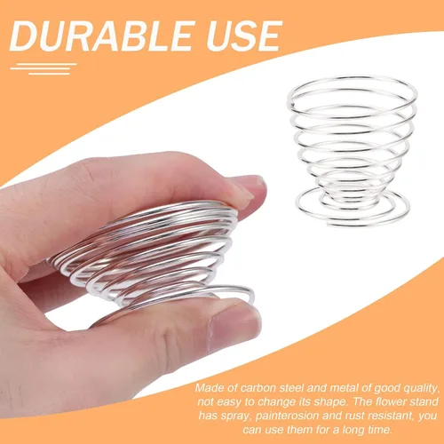 Vista 6 de Paquete de 6 soportes para plantas de aire, estantes de alambre de metal para plantas, contenedor Tillandsia para plantas de aire, decoración