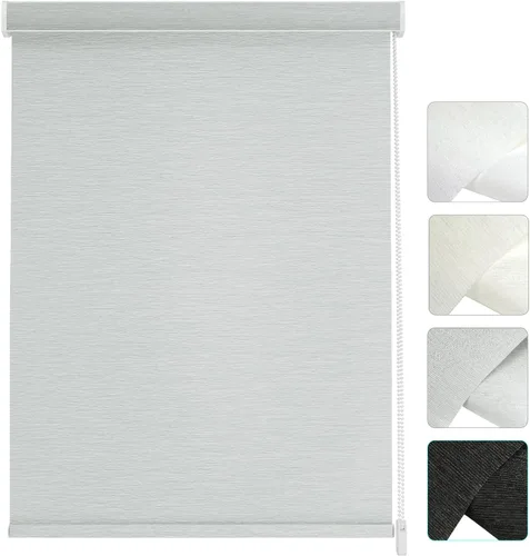 Vista 23 de Changshade Cortinas enrollables de tamaño personalizado con cordón, persianas enrollables para ventanas con filtro de luz y aislamiento térmico
